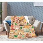 Capybara Blanket – Soft, Lightweight, Cozy & Warm | Perfect Gift for Kids, Teens & Boys