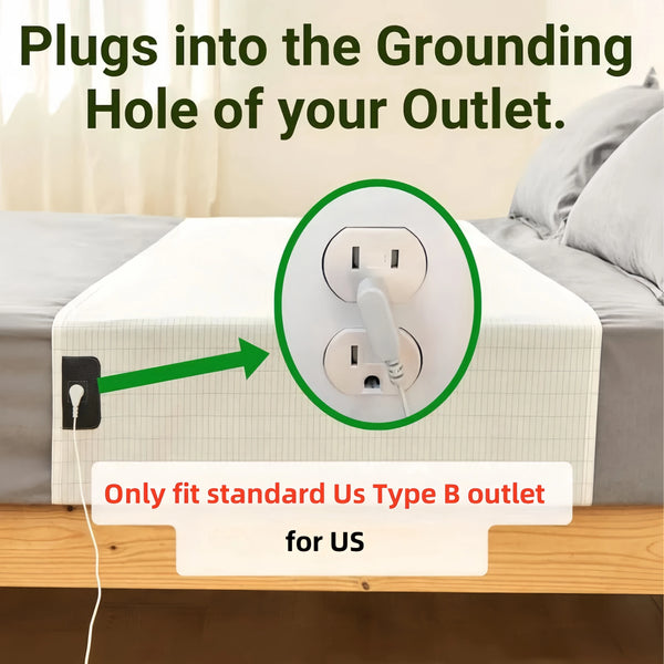 Grounding Sheets – 5% Silver Fiber | Reduce Stress & Improve Sleep Quality | Fits All Mattress Sizes