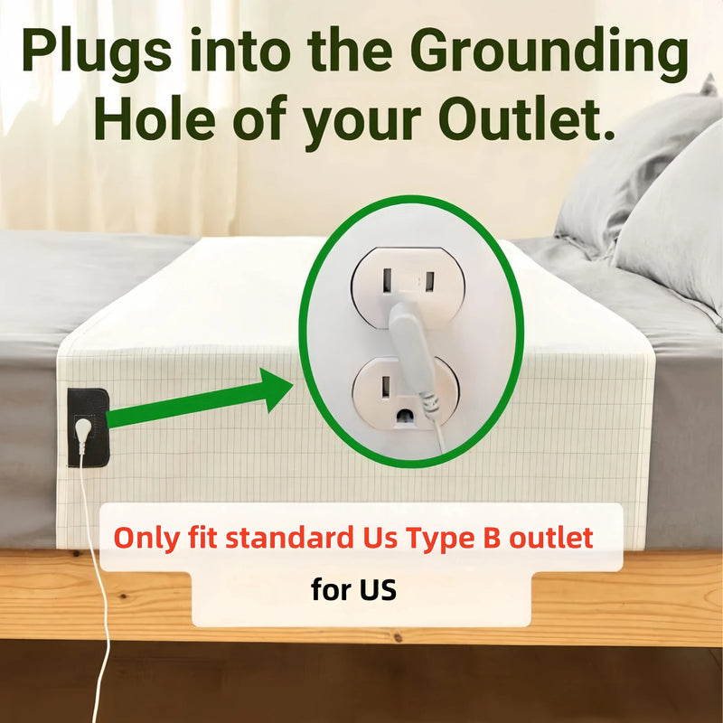 Grounding Sheets – 5% Silver Fiber | Reduce Stress & Improve Sleep Quality | Fits All Mattress Sizes